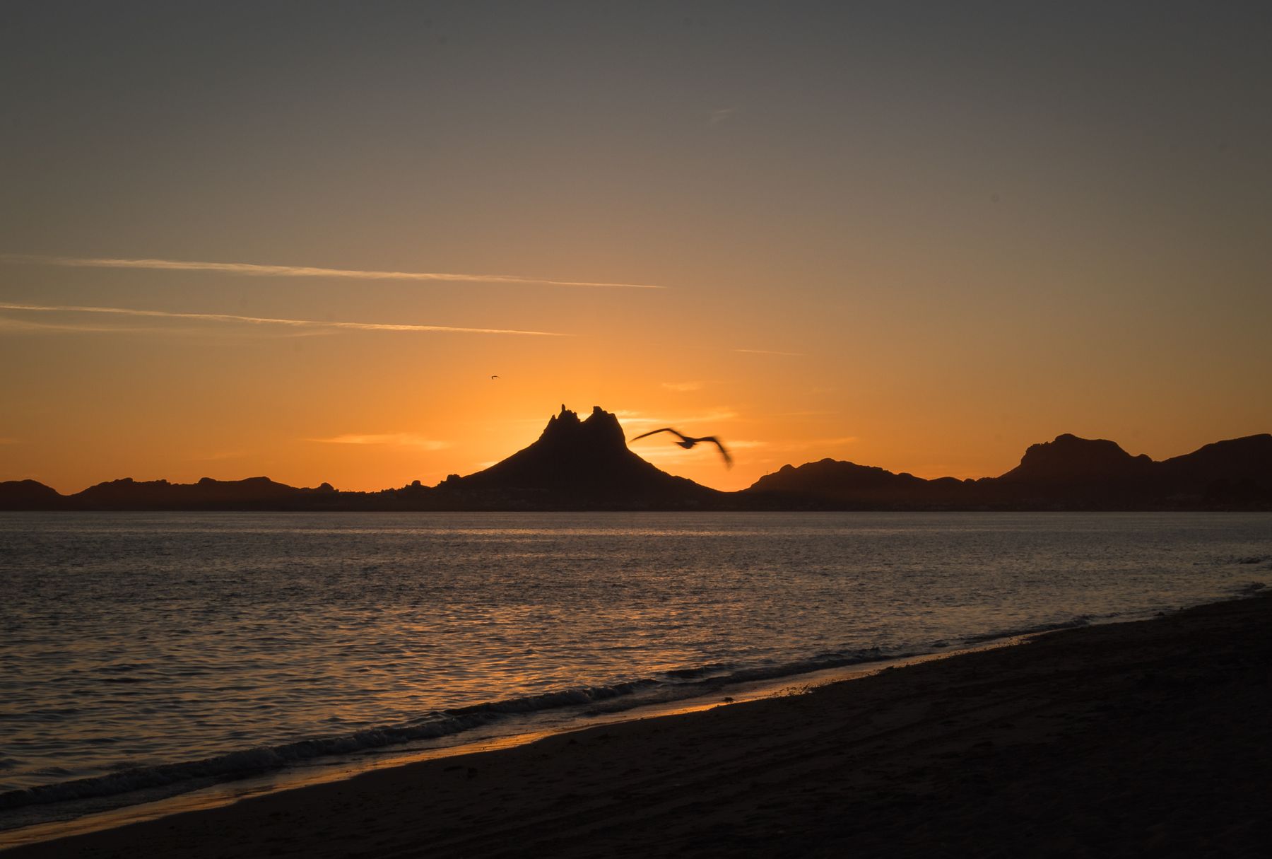 Bahía de San Carlos y el cerro Tetakawi
